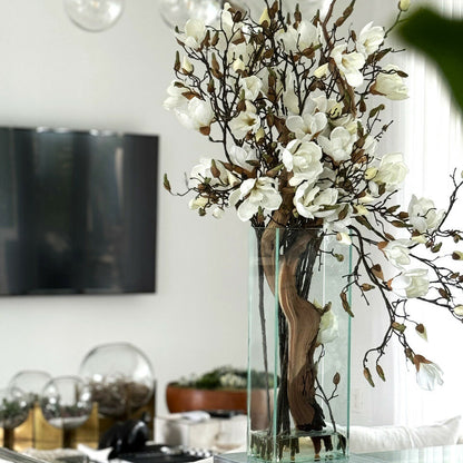 White Magnolias in 20″ Tall Casa Moderna