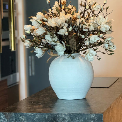 Konos Vase with White Magnolias